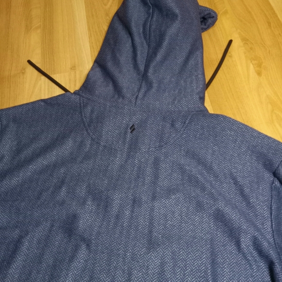 SODO Aparel Navy Performance Herringbone Hoodie *Size: Large - Picture 5 of 11